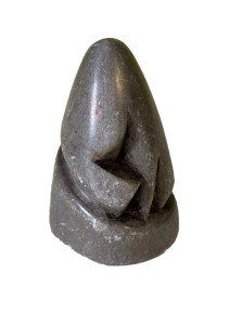 Inuit Green Stone Abstract Carving Sculpture, 3”
