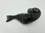 Signed 1985 Soapstone Seal Sculpture, Inuit Art
