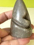 Inuit Green Stone Abstract Carving Sculpture, 3”