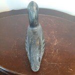 Signed 1974 Inuit Soapstone Duck Carving 6