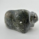 1971 Inuit Soapstone Musk Ox Carving by Dorcas