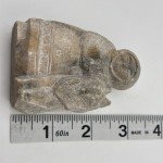 Inuit Woman and Wolf Stone Carving