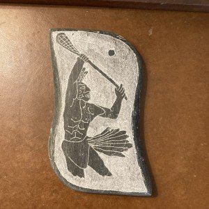 Signed Gane Yun ‘da ‘qwus Black Soapstone Carving