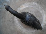 Signed Soapstone Goose Figurine - Inuit Art Carving