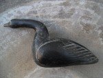 Signed Soapstone Goose Figurine - Inuit Art Carving