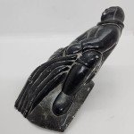 Inuit Soapstone Carving Figural Group Artwork