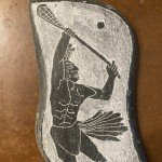 Signed Gane Yun ‘da ‘qwus Black Soapstone Carving