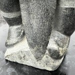 Inuit Soapstone Hunter with Sea Otter Sculpture