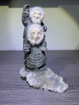 Inuit Stone Carving Figurine with Fur Trim