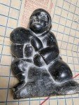 Antique Ada Eyetoaq Soapstone Inuit Sculpture