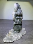 Inuit Stone Carving Figurine with Fur Trim