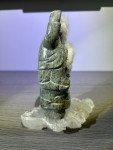Inuit Stone Carving Figurine with Fur Trim