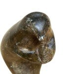 Inuit Stone Sculpture: Walrus Playing Flute 7”