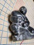 Antique Ada Eyetoaq Soapstone Inuit Sculpture