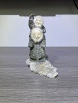 Inuit Stone Carving Figurine with Fur Trim