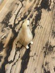 Inuit Antique Penguin Fossil Carving Figurine