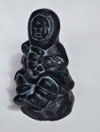 Mother and Baby Soapstone Inuit Carving 5