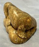 Inuit Stone Carving: Sea Lions Kissing Figurine