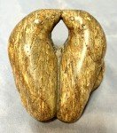 Inuit Stone Carving: Sea Lions Kissing Figurine