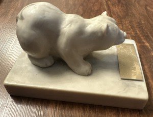 Glenys Peach Polar Bear Inuit Art Carving