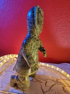 Heavy Hand-Carved Inuit Eskimo Marble Statue