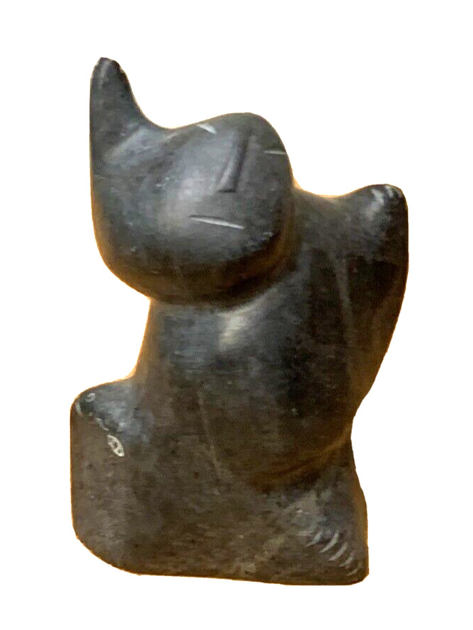 George Arlook Inuit Art Carving, Abstract Creature, 5x3x3