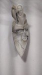 Inuit Carving: Kayak with Harpoon Sculpture