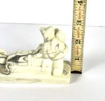 Inuit Eskimo Carving with Three Sled Dogs