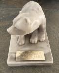 Inuit Carving: Glenys Peach Pearlite Polar Bear