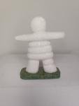 Inukshuk Marble Sculpture with Jade Base 3.5”