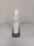 Inukshuk Marble Sculpture with Jade Base 3.5”