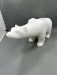 Marble Polar Bear Sculpture Inuit Art Carving