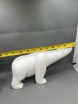 Marble Polar Bear Sculpture Inuit Art Carving