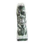Inuit Carved Totem Pole in Green Marble