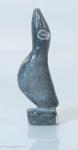 Inuit Stone Carving of Tall Bird, Signed