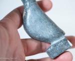 Inuit Stone Carving of Tall Bird, Signed