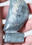 Inuit Stone Carving of Tall Bird, Signed