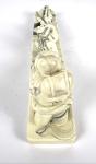 Inuit Eskimo Carving with Three Sled Dogs