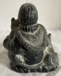 Inuit Wolf Sculpture with Adorable Wolf Pups