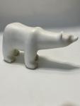 Vintage Inuit Marble Polar Bear Sculpture, 1960s