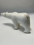 Vintage Inuit Marble Polar Bear Sculpture, 1960s