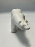 Vintage Inuit Marble Polar Bear Sculpture, 1960s