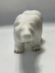 Vintage Inuit Marble Polar Bear Sculpture, 1960s