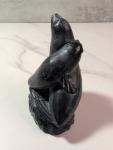 Wolf Soapstone Inuit Carving - 3.75 Inches Tall