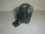 Vintage 1980 Alaskan Inuit Soapstone Seal Sculpture