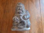 Inuit Soapstone Carving: Man Hunting Figure