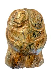 Signed Inuit Soapstone Carving by Jonasie