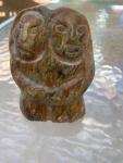 Signed Inuit Soapstone Carving by Jonasie
