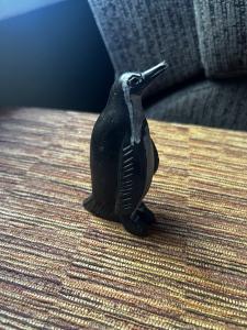 Hand Carved Soapstone Penguin Figurine 3.75”