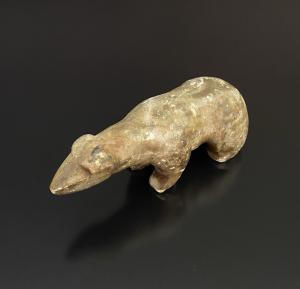 Signed Soapstone Bear Figurine from Alaska